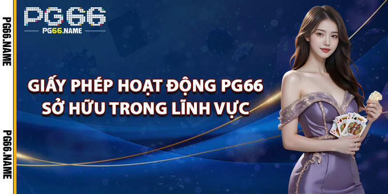 Giấy Phép Hoạt Động PG66 Sở Hữu Trong Lĩnh Vực